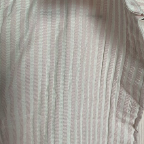 Jaeger classic striped shirt like new, soft pink with white stripes