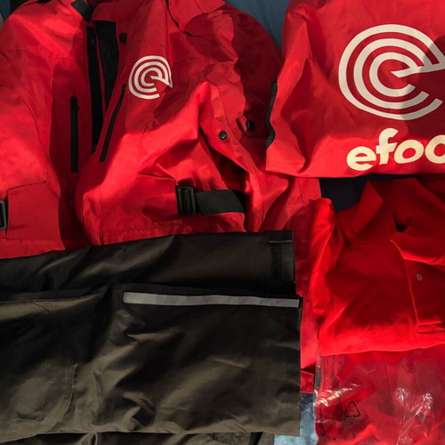 Efood clothes new unworn, jacket, vest, 2XL shirts, XL pants