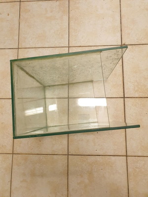 Glass container used, rectangular, 50x30 cm