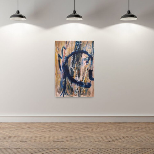 The Liberation of Athens Abstract Mixed Media Painting Original 102x72cm