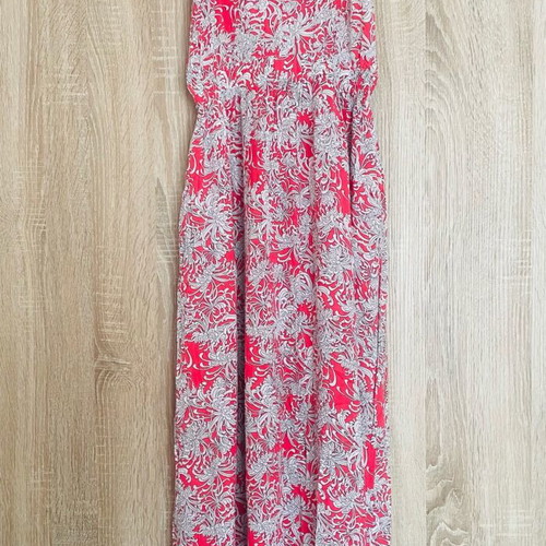 Maxi dress summer new, colorful with elastic waist and pockets