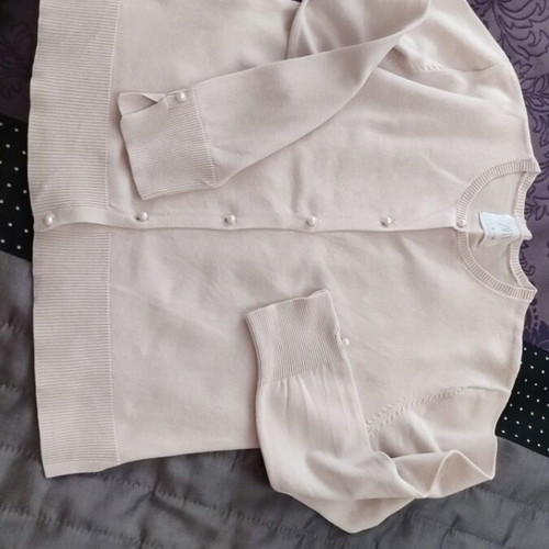 Zara pink cardigan with pearl buttons like new, 10 years