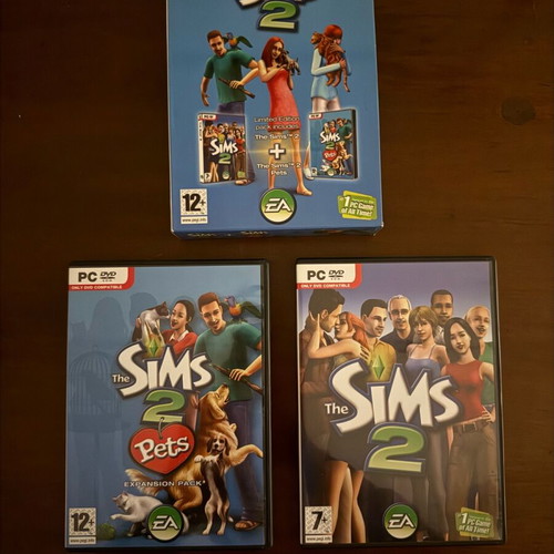 The Sims 2 triple game collection like new DVD for PC