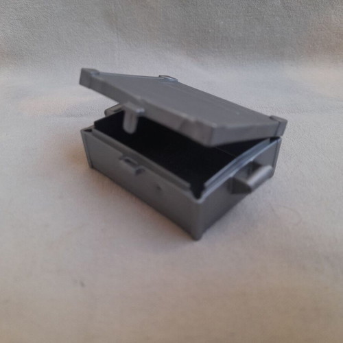 Playmobil storage box used, gray color