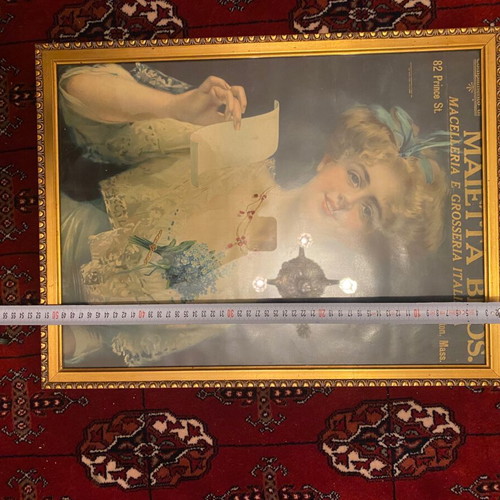 Vintage Italian poster used
