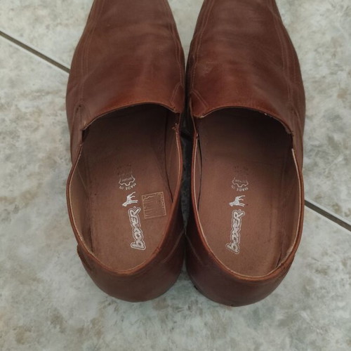 Boxer shoes brown slip-ons like new, size 43