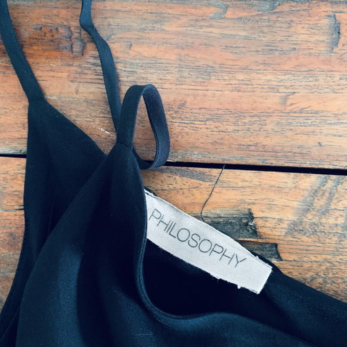Philosophy black top like new, size S