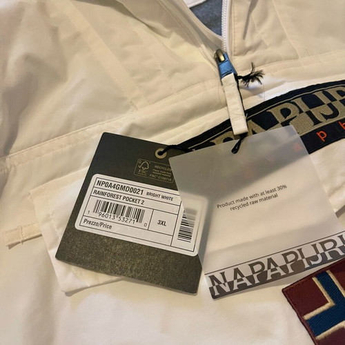 Napapijri Rainforest Pocket 2 jacket new, white, size 3XL