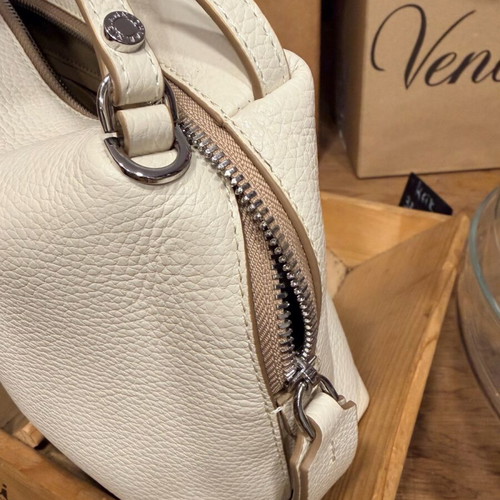 Gianni Chiarini white leather handbag new