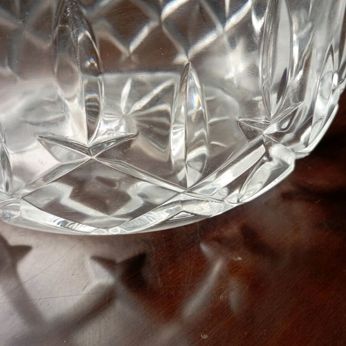Large glass bowl.
