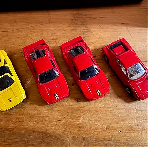 Αυτοκινητακια (4) Μεταλλικα Maisto 1/64 Ferrari