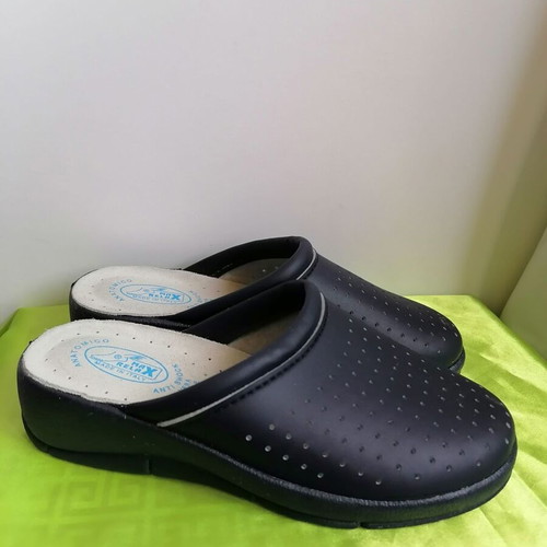 Max Relax Anatomica leather clogs size 36 new, dark blue