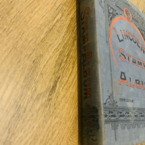 Lincoln stamp album used, 10th edition, circa 1910