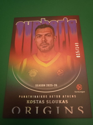 Κώστας Σλούκας Panini Euroleague Origins Euphoria κάρτα /149