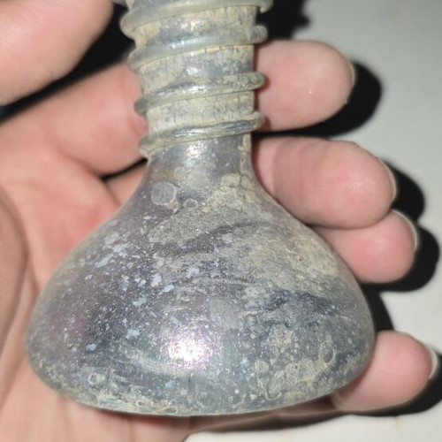 Glass Bottle used, hand-blown