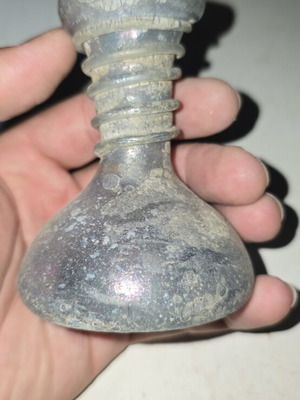 Glass Bottle used, hand-blown