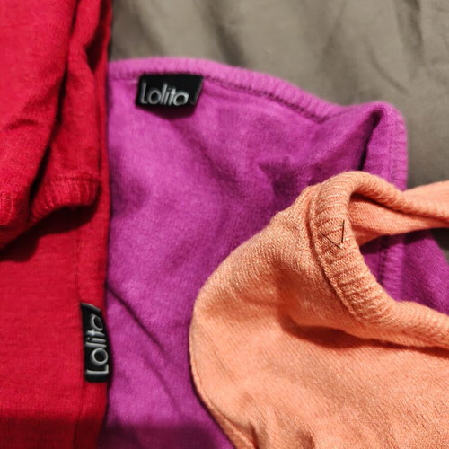 T-shirts pack of 3, red and pink, size S