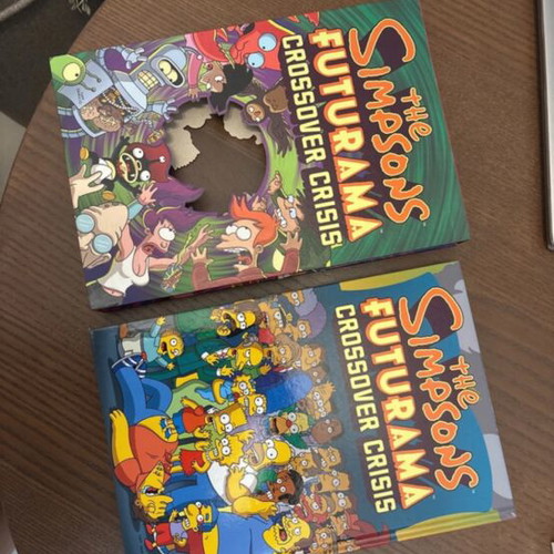 The Simpsons Futurama Crossover Crisis comic new, hardcover, 200 pages