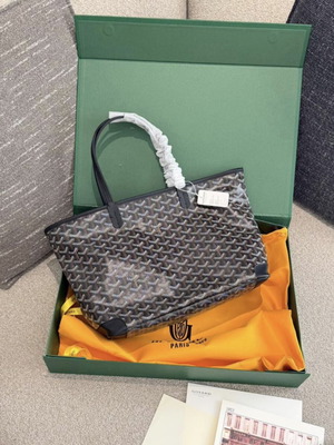 Goyard Canvas Artois PM τσάντες ώμου νέες, λευκό και πράσινο