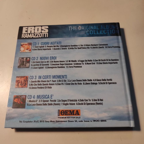 Eros Ramazzotti The Original Albums Collection 4xCD used, pop