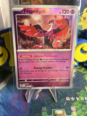 Fezandipiti PRE Pokeball reverse Pokemon card mint condition