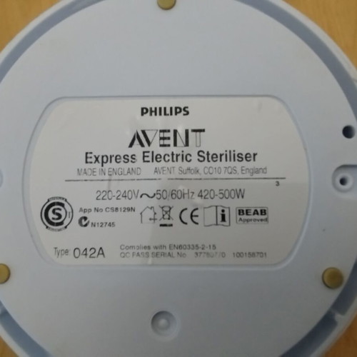 Philips Avent sterilizer used, fully functional