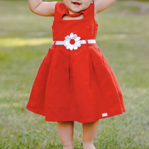 Red dress for baby like new, size 86 (12-18 months)