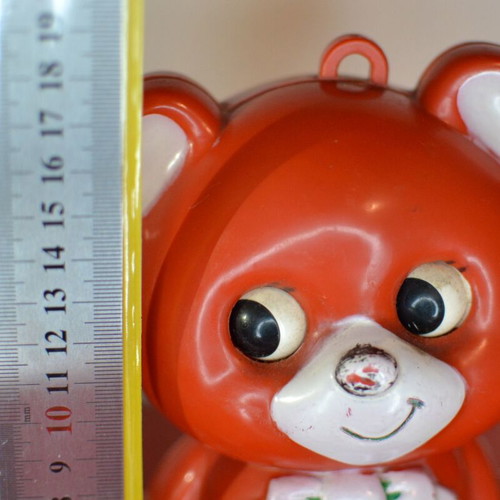 Vintage Sankyo wind-up bear with melody like new (1970)