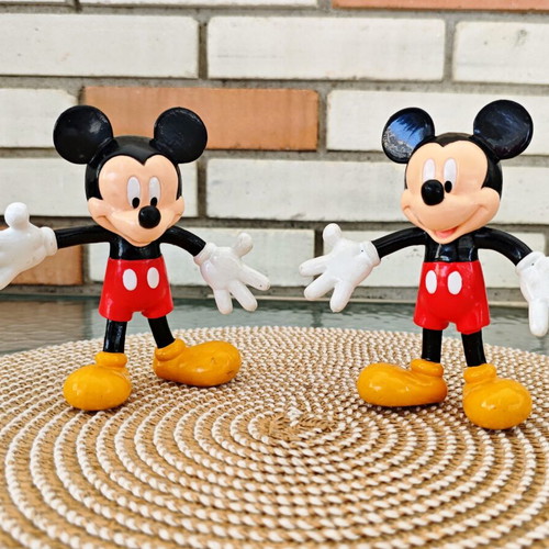 Disney Mickey Mouse vintage bendy figures used from Applause 90s