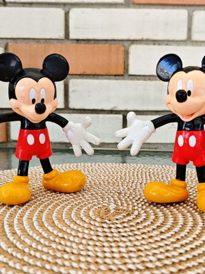 Disney Mickey Mouse vintage bendy figures used from Applause 90s