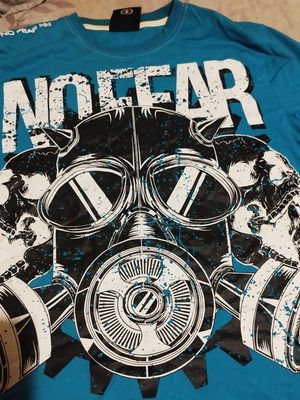No Fear T-shirt new, size small fits medium-large, blue