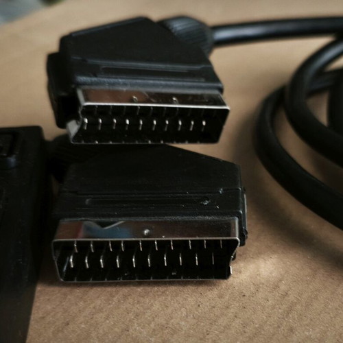 Scart adapter to 3x Scart female and Scart to Scart cable 1.30m like new