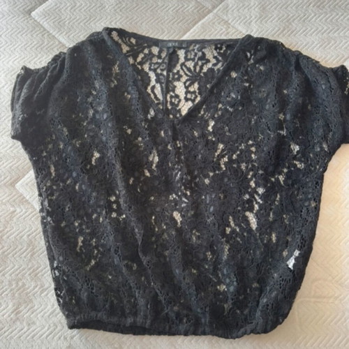 Anel lace blouse like new, black, size L