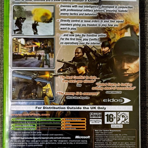 Conflict Global Storm Xbox used, complete and in excellent condition