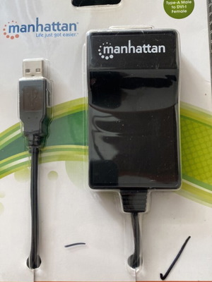 USB 2.0 to DVI converter new, resolution up to 1680 x 1050