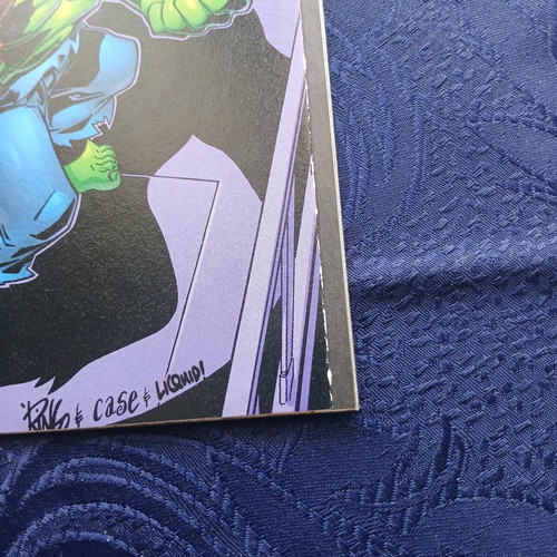 Incredible Hulk #465 used with Peter David autograph