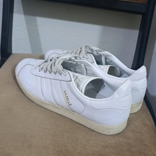 Adidas Gazelle used white sneakers size 43