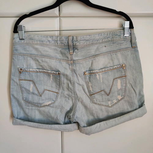 Women's Denim Shorts Staff Jeans "Doriana" distressed (Size W29)