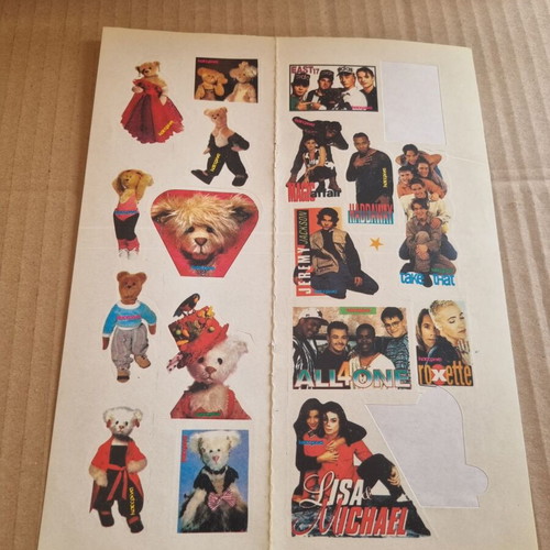 Katerina magazine stickers used, page 21, 1990s