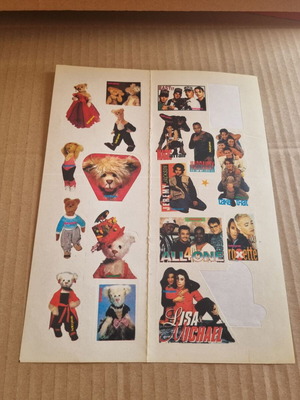 Katerina magazine stickers used, page 21, 1990s