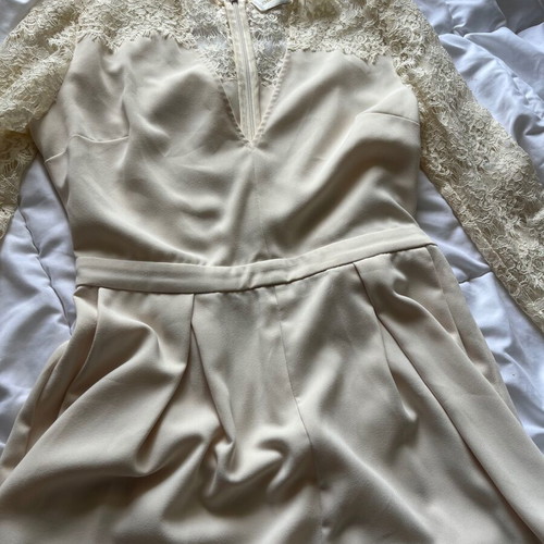 Zimmerman lace romper like new, beige, size XS