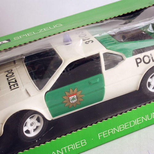 Vintage GAMA BMW M1 Polizei police car with remote control new