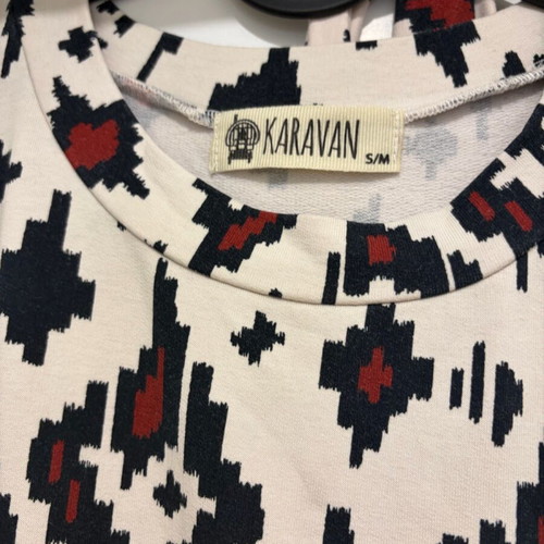 Karavan dress like new with printed fleece fabric