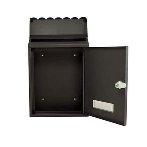 FF Group mailbox black new, medium size outdoor