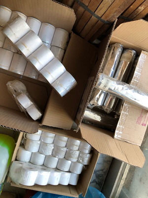 Thermal cash register rolls new in three sizes, fax rolls