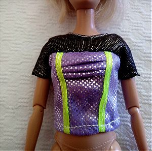 Κοντομάνικη μπλούζα για Barbie, Sindy, Steffi κ.λπ.