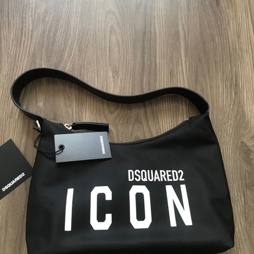 Dsquared2 shoulder bag new, black, size 22x17 cm