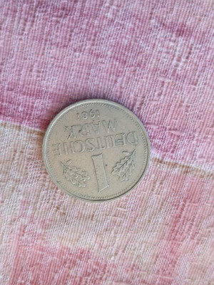 German mark coin 1981 used, numismatic and collectible value