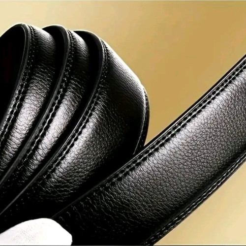 Emporio men's belt new, black matte with stainless steel