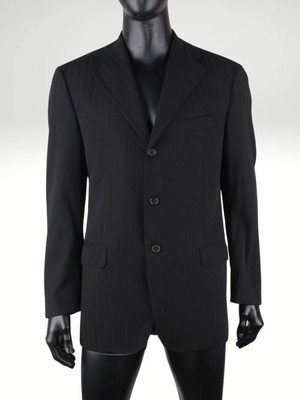 Corneliani CC Collection men's blazer size L like new, black pinstripe
